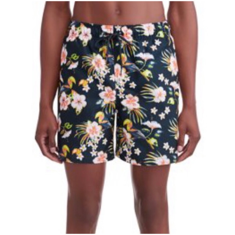 Men’s George Hawaiian Hibiscus Floral Swim Shorts